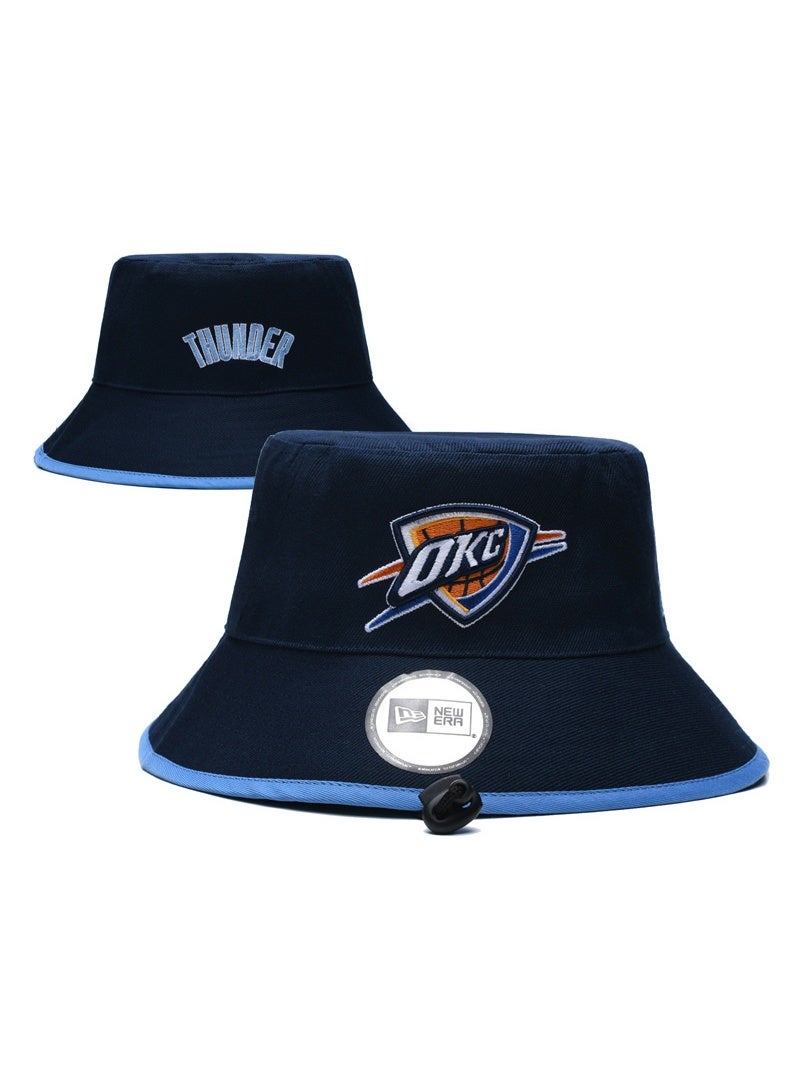 NEW ERA x Oklahoma City Thunder Navy Blue & Light Blue Trim Bucket Hat